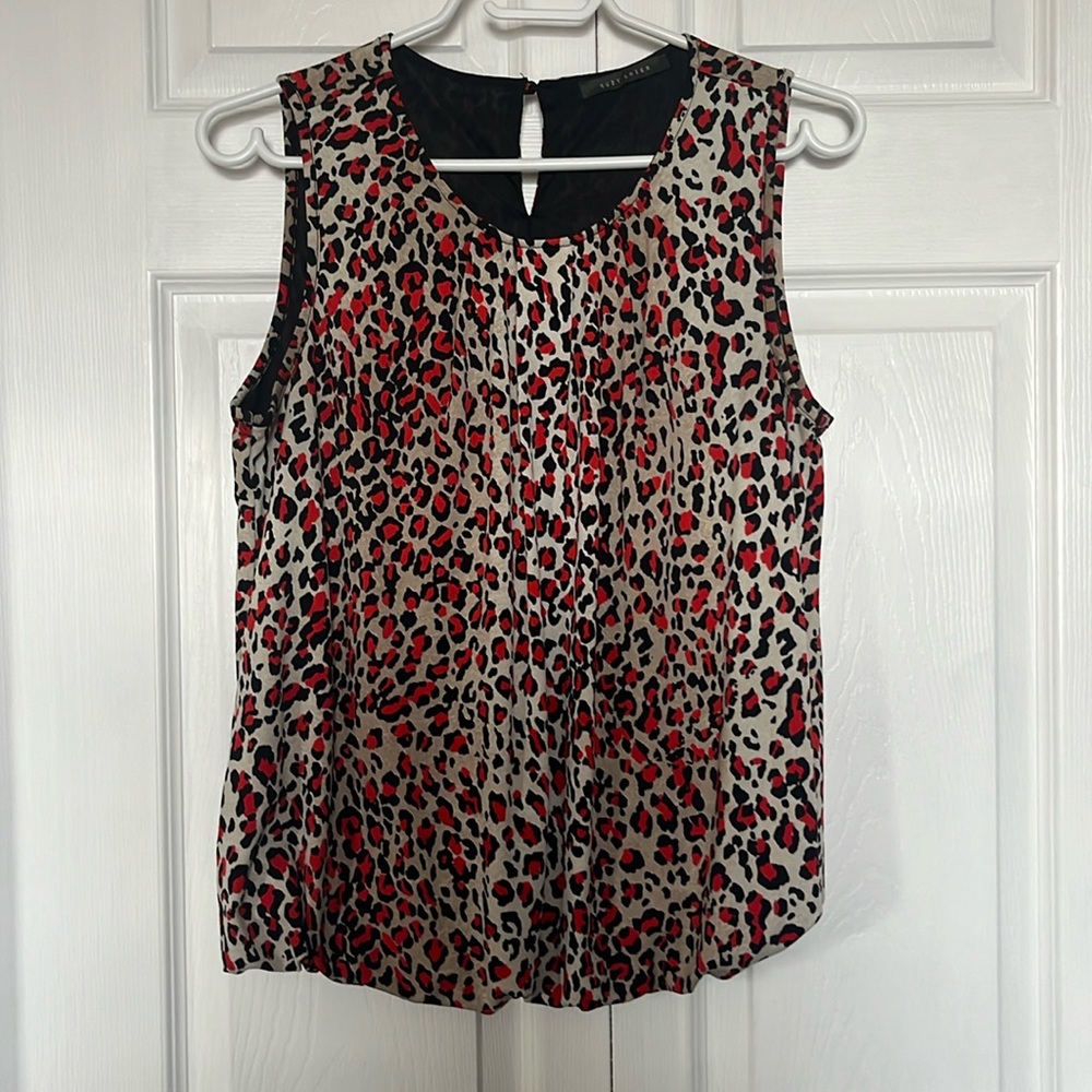 Suzy shier top - leopard print